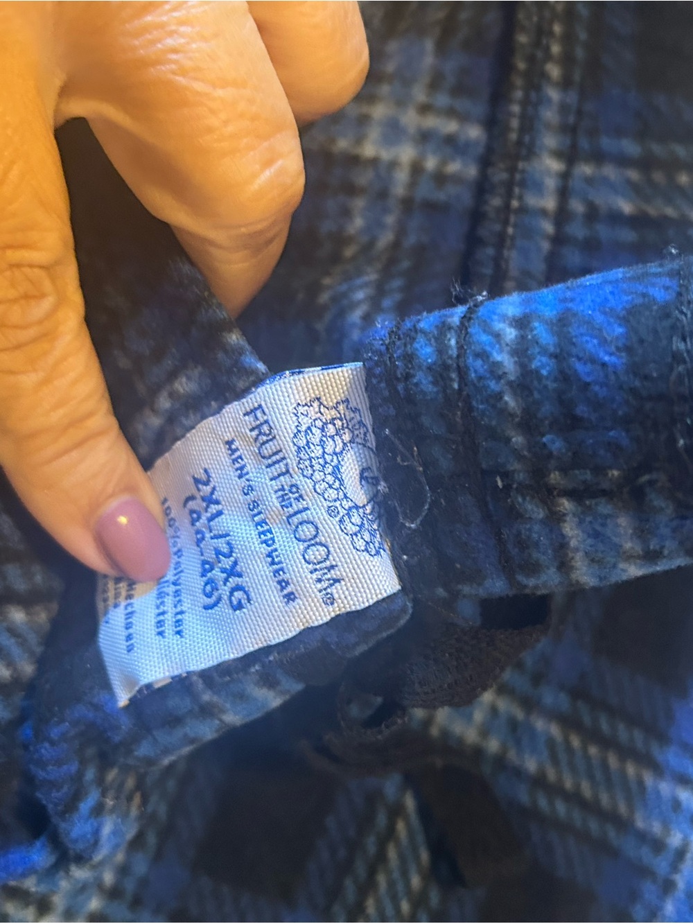 Mixed Plaid Flannel Lounge Pants - Assorted Colors size XL - Picture 6 of 11